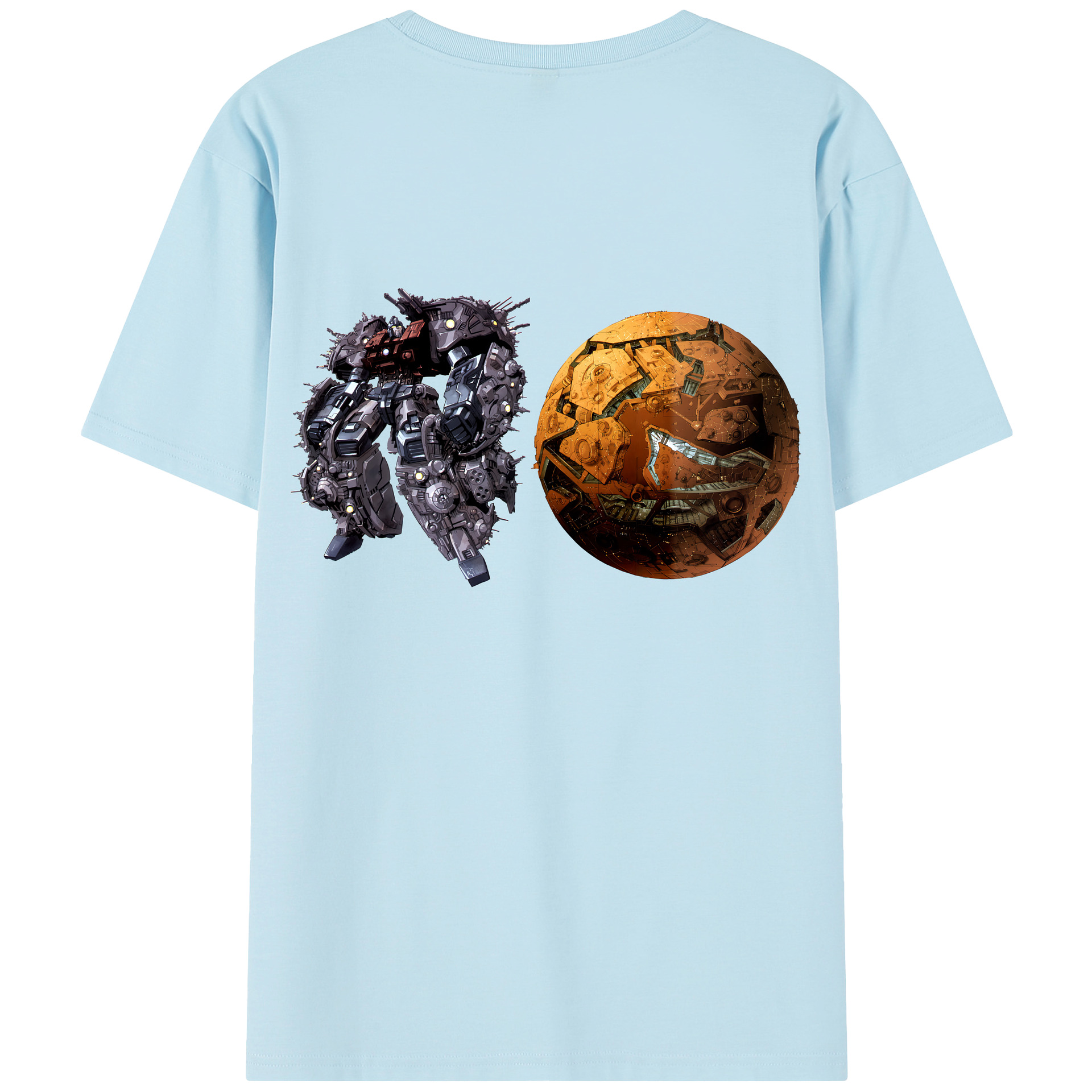 （画像用） Transformers トランスフォーマー 綿100％半袖Tシャツ（背面プリント）